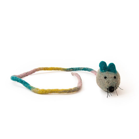 MoMo Felt Long Tail Mouse Cat Toy image 0