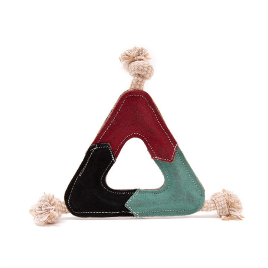Green Elk Coco Buddies Jute & Triangle Dog Toy image 0